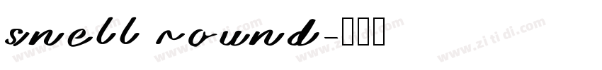 snell round字体转换